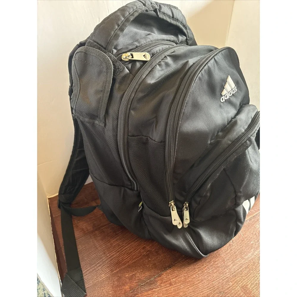Adidas Backpack Large Storage Capacity  RN90288 Black  Sports - Picture 13 of 14